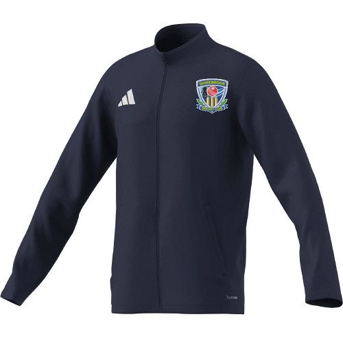 Shirebrook Cricket Club adidas Cricket Entrada 26 Tech Full Zip Track Jacket Navy  Jnr