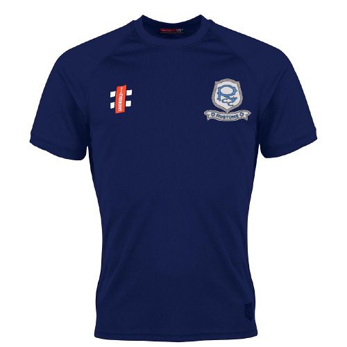 Rustons CC GN Navy Matrix TShirt  Snr