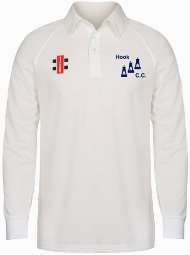 Hook Cricket Club GN Matrix Cricket Shirt L/S Jnr