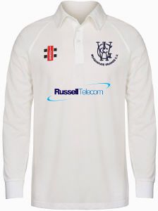 Woodhouse Grange CC GN Matrix Cricket Shirt L/S Jnr