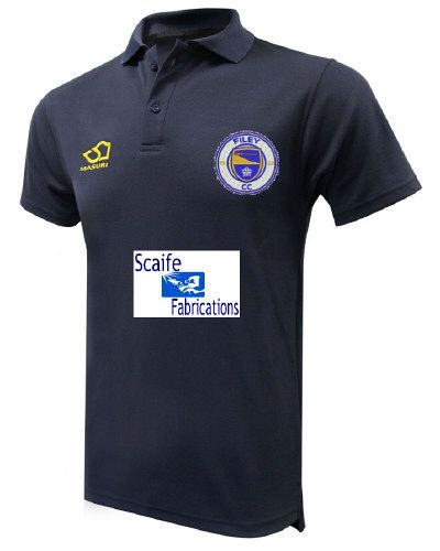 Filey Cricket Club Masuri Cricket Polo Shirt Navy  Jnr