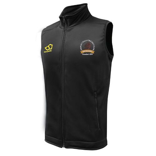 Shipley Hall Cricket Club Masuri Cricket Gilet Black  Jnr