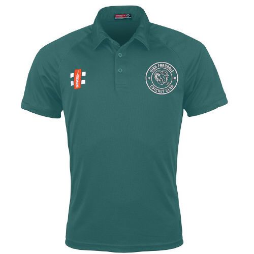 High Farndale CC GN Green Matrix Polo Shirt  Snr