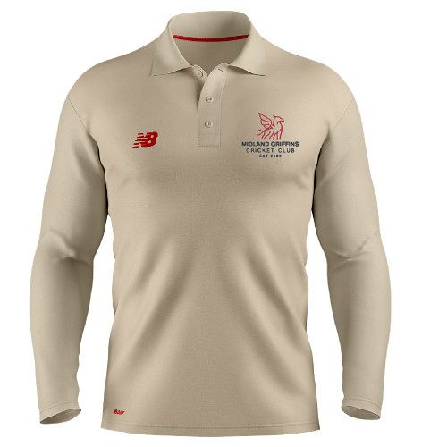 Midland Griffins Cricket Club New Balance Long Sleeve Playing Shirt Snr