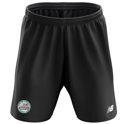 Marchwiel and Wrexham Cricket Club New Balance Training Short Black   Jnr