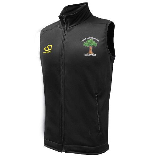 Hillam & Monk Fryston CC Masuri Cricket Gilet Black  Snr