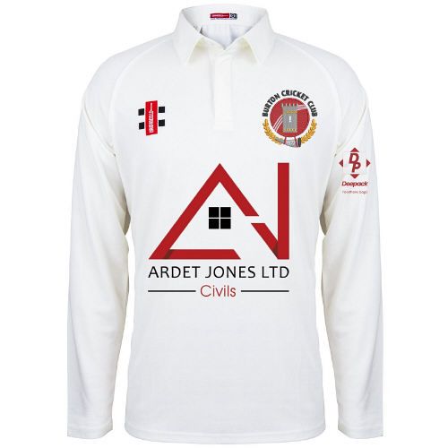 Burton Cricket Club GN Matrix Cricket Shirt L/S Snr
