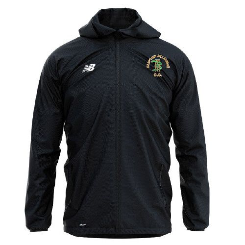 New Balance Cricket Teamwear Waterproof Jacket Black Snr