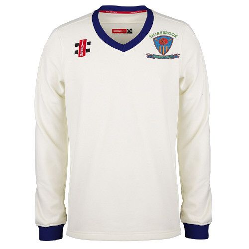 Shirebrook CC GN Pro Performance Navy L/S Sweater Snr