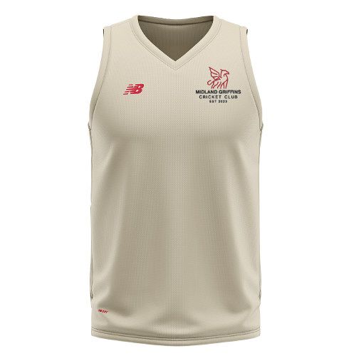 Midland Griffins Cricket Club New Balance Sleeveless Slipover   Snr