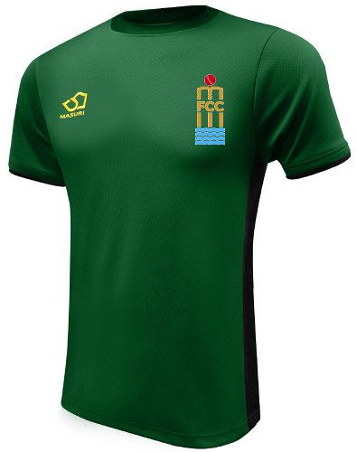 Farndon Cricket Club Masuri Cricket Training Shirt Green  Snr