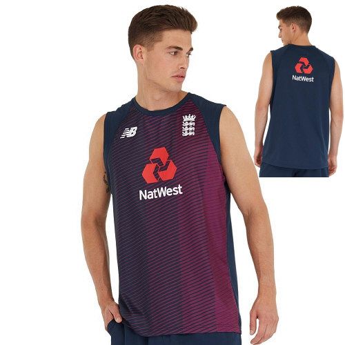 2019/20 England New Balance Cricket Sleeveless Training Vest Snr