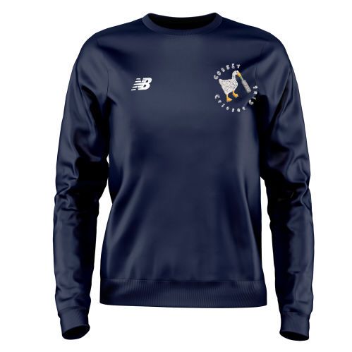 Gousey Cricket Club New Balance Training Sweater Navy  Snr