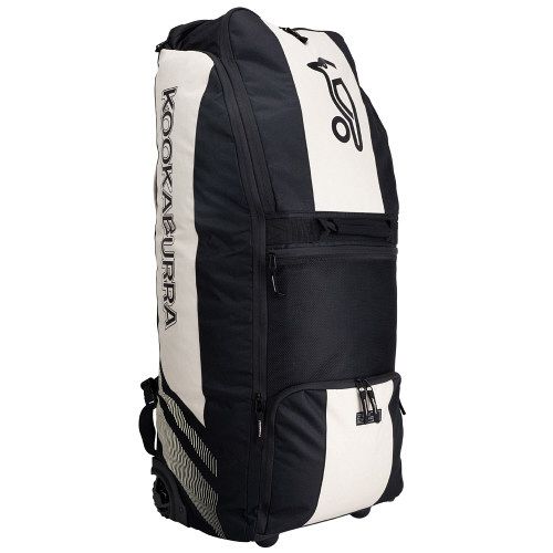 Kookaburra WD2000 Wheelie Duffle Cricket Kit Bag 2026 Black/Bone
