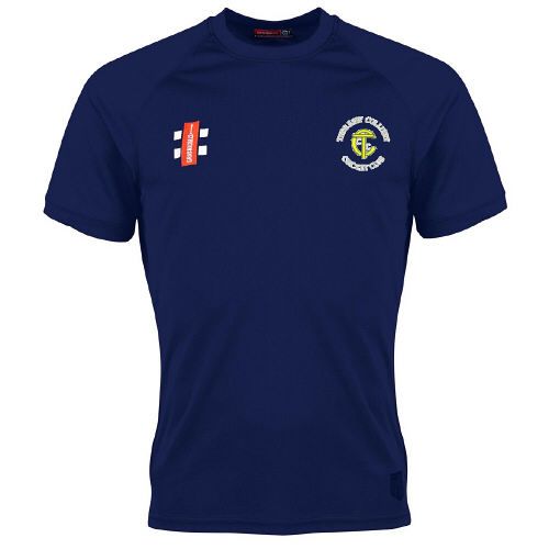 Thoresby Colliery CC GN Navy Matrix TShirt  Jnr