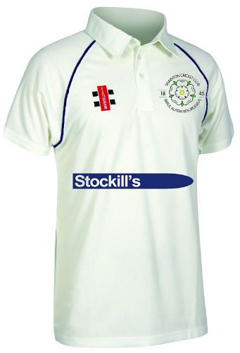 Snainton Cricket Club GN Matrix Navy Cricket Shirt S/S Jnr
