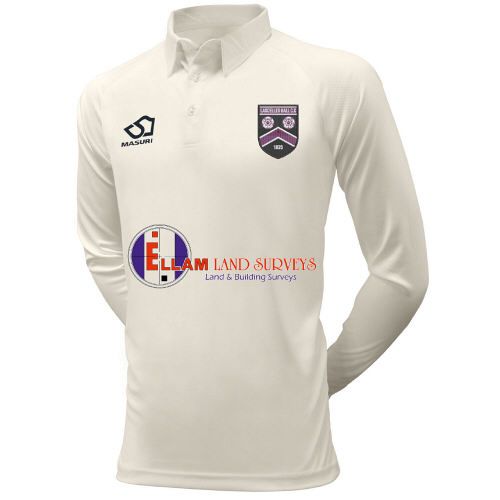 Lascelles Hall CC Masuri Cricket Playing Shirt L/S  Snr