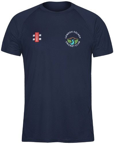 London Colney Cricket Club GN Navy Matrix TShirt  Jnr