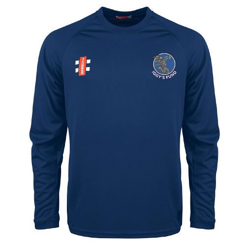 Iggy's Fund GN Navy Matrix L/S Tee  Jnr