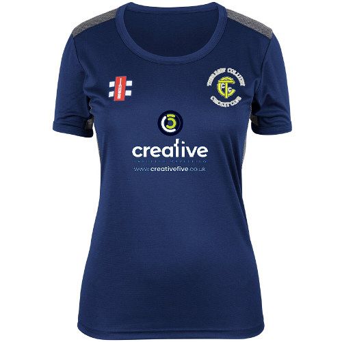 Thoresby Colliery CC Pro Performance Navy T-Shirt S/S Womens
