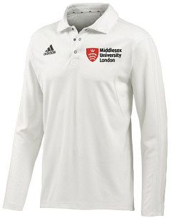 Middlesex University Cricket Club adidas L/S Cricket Playing Shirt Snr