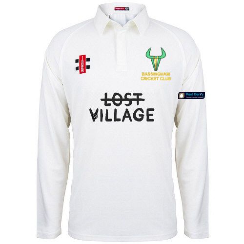 Bassingham CC GN Matrix Cricket Shirt L/S Snr