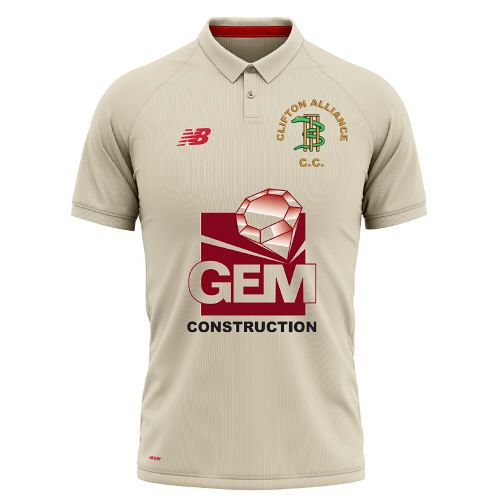 Clifton Alliance Cricket Club New Balance Short Sleeve Playing Shirt Jnr