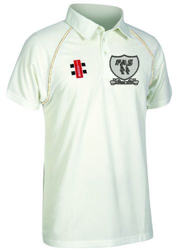 FAS Cricket Club GN Matrix Ivory Cricket Shirt S/S Jnr