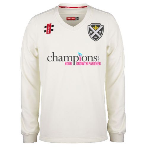 Soar Valley CC GN Pro Performance Ivory L/S Trim Sweater Jnr