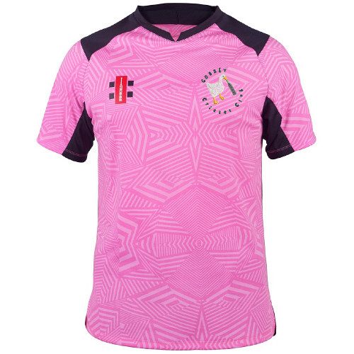 Gousey CC GN Pro Performance T20 Cricket Shirt S/S Pink Snr