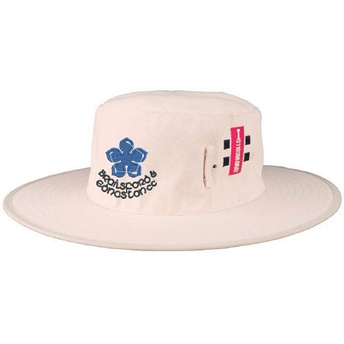 Brailsford CC GN Cream Wide Brim Sun Hat