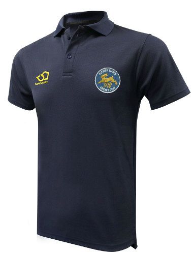 Flemish Giants CC Masuri Cricket Polo Shirt Navy  Snr