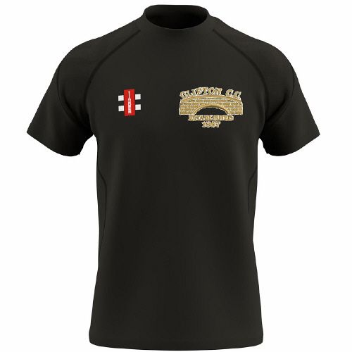 Clifton CC GN Black GTS T-Shirt Jnr