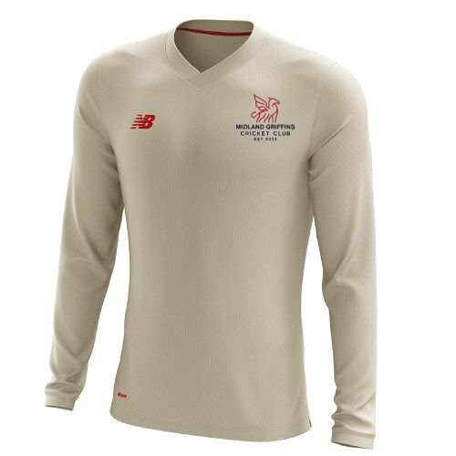 Midland Griffins Cricket Club New Balance Long Sleeve Sweater Snr