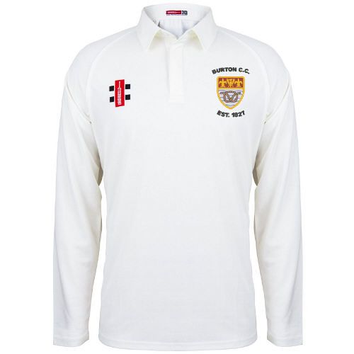Burton (Derbyshire) CC GN Matrix Cricket Shirt L/S Jnr