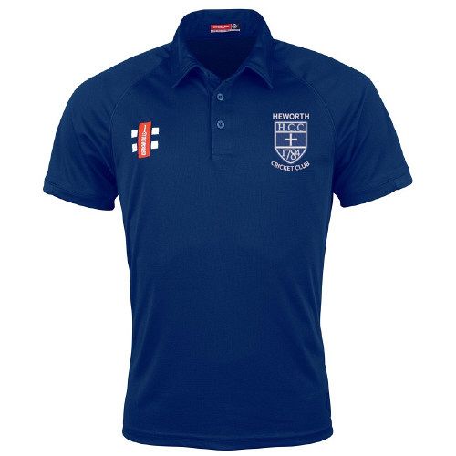 Heworth CC GN Matrix Navy Polo Shirt  Jnr