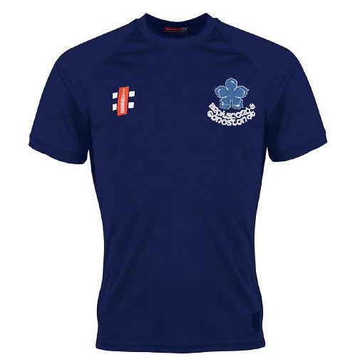 Brailsford Cricket Club GN Navy Matrix TShirt  Jnr