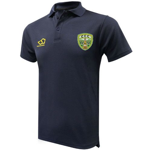 Calverton CC Masuri Cricket Polo Shirt Navy  Snr