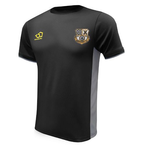 Grosmont CC Masuri Cricket Training Shirt Black  Jnr