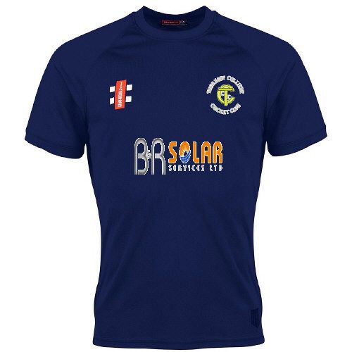 Thoresby Colliery CC GN Navy Matrix TShirt  Snr