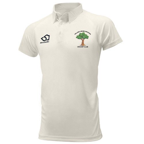 Hillam & Monk Fryston CC Masuri Cricket Playing Shirt S/S  Jnr