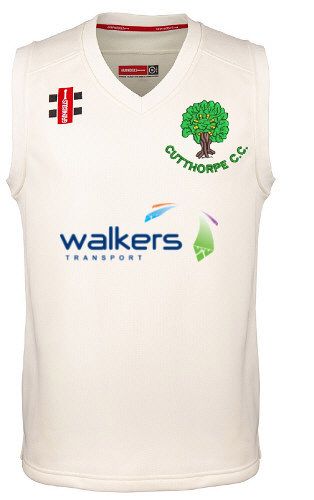 Cutthorpe CC GN Pro Performance Ivory trim Slipover Jnr