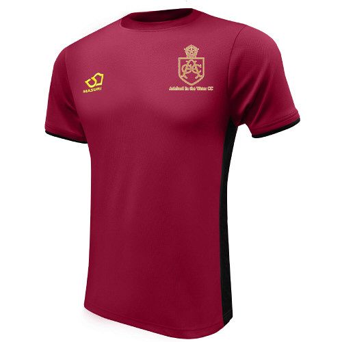 Ashford in the Water CC Masuri Cricket Training Shirt Maroon  Snr