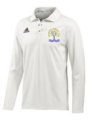Nutbrook Cricket Club adidas Cricket Long Sleeve Playing Shirt  Snr