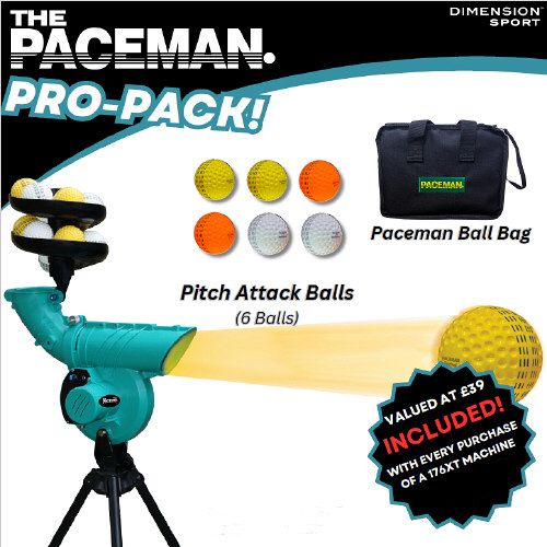 Paceman 176XT Bowling Machine Pro Pack Package