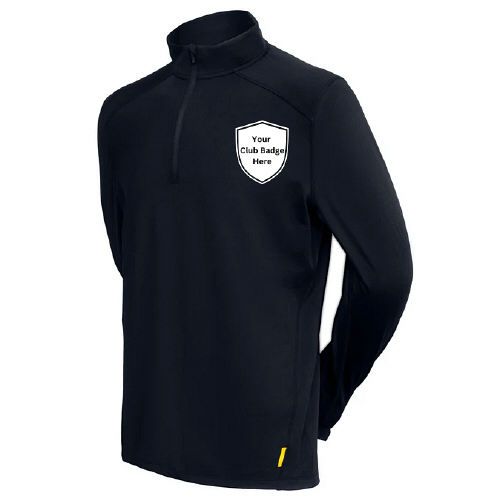 Glapwell CC Masuri Cricket 1/4 Zip Fleece Black  Snr