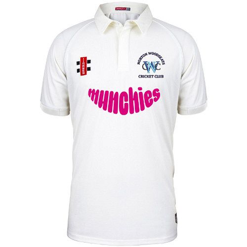Norton Woodseats CC GN Matrix Cricket Shirt S/S Jnr
