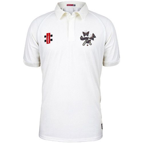 Butterflies CC GN Matrix Plain Cricket Shirt S/S Jnr