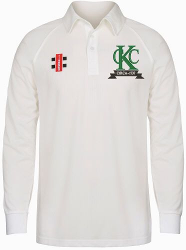 Kew CC GN Matrix Cricket Shirt L/S Snr