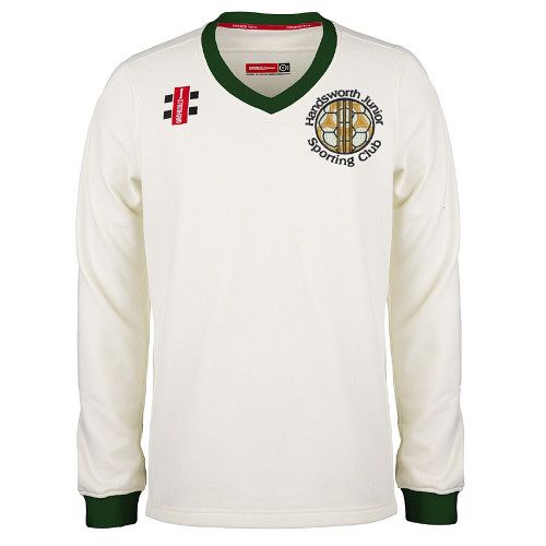 Handsworth CC GN Pro Performance Green L/S Trim Sweater Jnr
